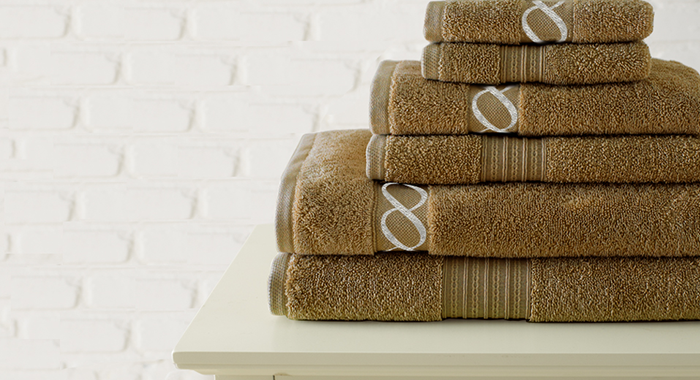 JEWEL TONE EMBROIDERED TOWEL WHITE